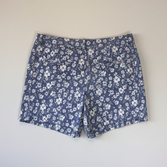 NWT Old Navy Women's High Rise Chambray Floral Everyday Short 10 - Picture 6 of 14